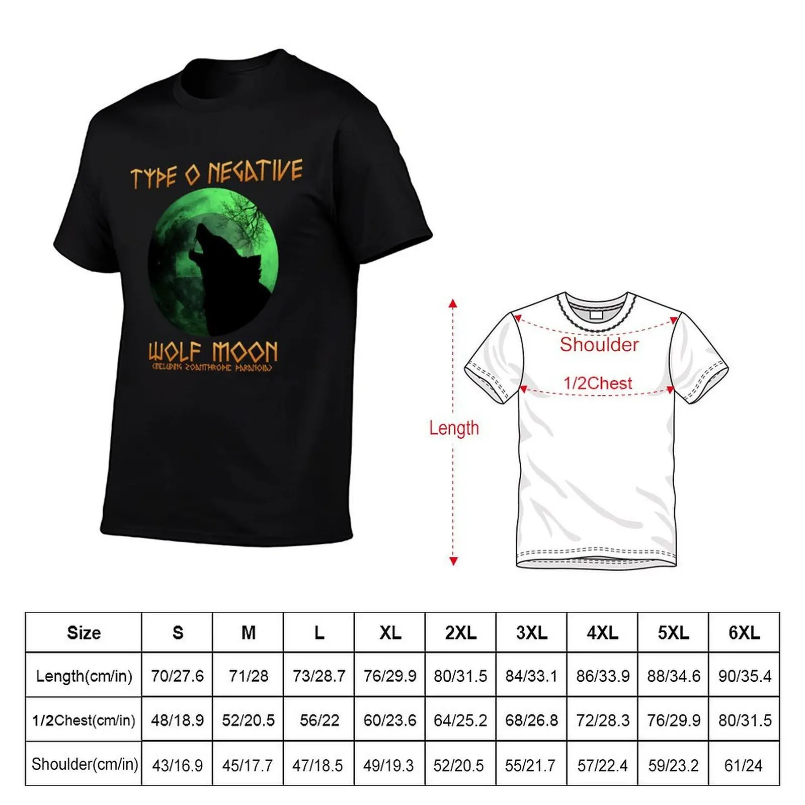 Day Gifts Album Negative Wolf Moon The Popular Child's Band Has Long T-Shirt mens graphic t shirts T-Shirt