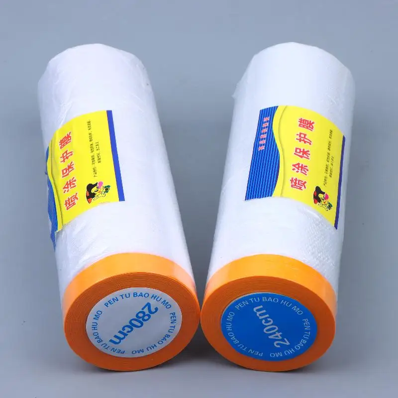 12M Furniture Dustproof Protection Film Self-Adhesive Plastic Masking Film Car Beauty Repair Masking Film Decor Wall Paint Cover