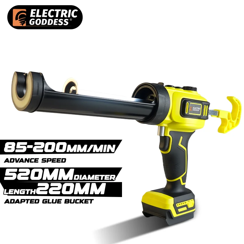

Electric Goddess Cordless Electric Glue Gun Multi-function Glass Caulking Gun Adhesive Glue Sealant For Dewalt 20V Battery Pin
