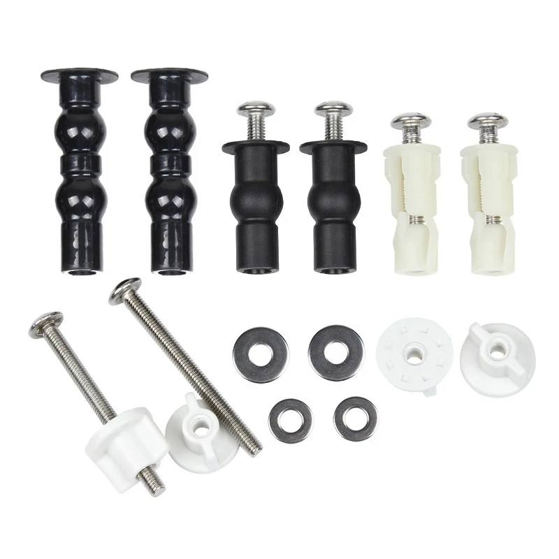 Toilet Seats Screws Bolts Fixtures Tightening Kit Universal Toilet Seat Fixings Expanding Nuts Screws Mount Bathroom Accessories