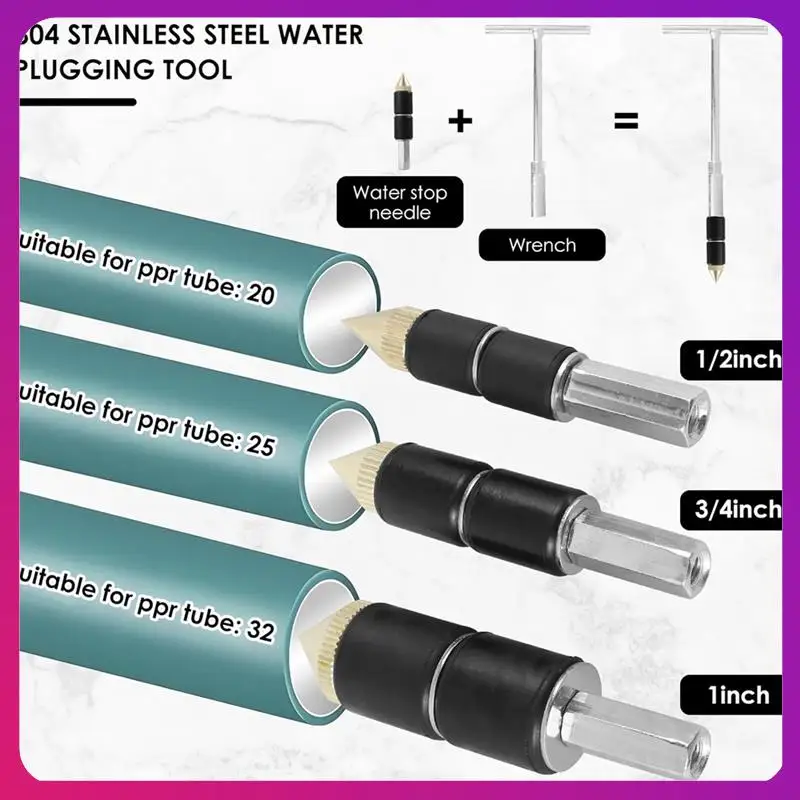 

Комплект пробки для воды ABKL-труб, иглы для остановки горячей воды для быстрого ремонта водопроводной линии, инструмент для ремонта сантехники