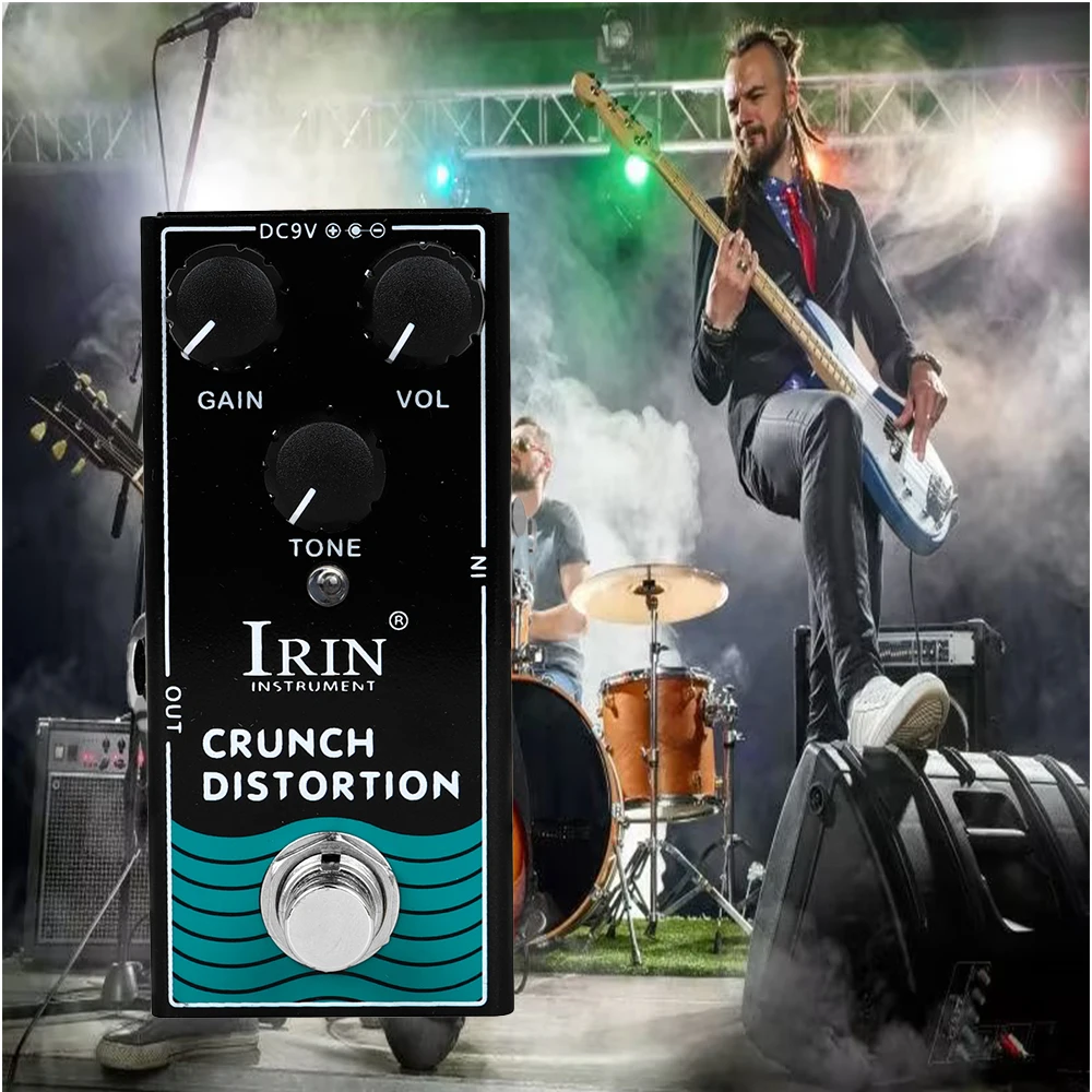 IRIN RF-03 Crunch Distortion Guitar Effect Pedal British Classic Rock Distortion Effect Pedal True Bypass Guitar Accessories