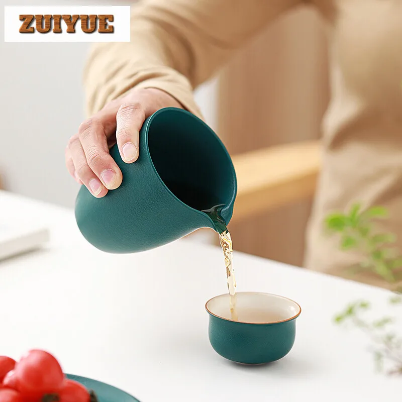 230ml Coarse Pottery Handmade Fair Cup Household Anti Scald Tea Pitcher Retro Cha Hai Boutique Justice Cup Tea Items Accessories