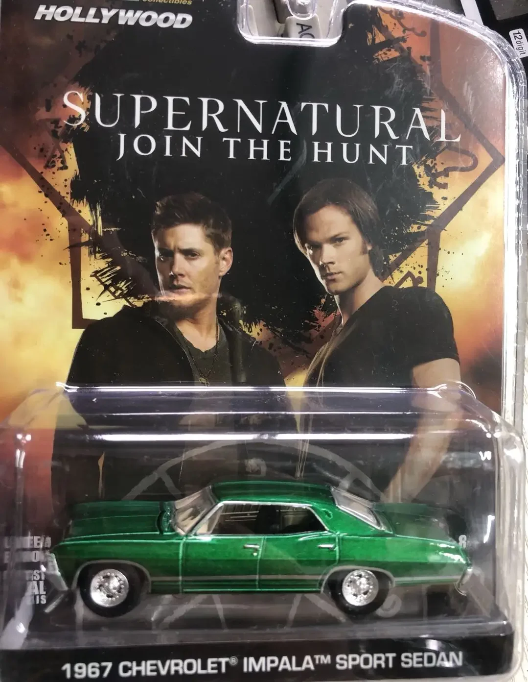 1:64 Supernatural 1967 Chevrolet Impala Sport Sedan Simulation Alloy Car Model Collectible Toy Gift Souvenir Display Ornament