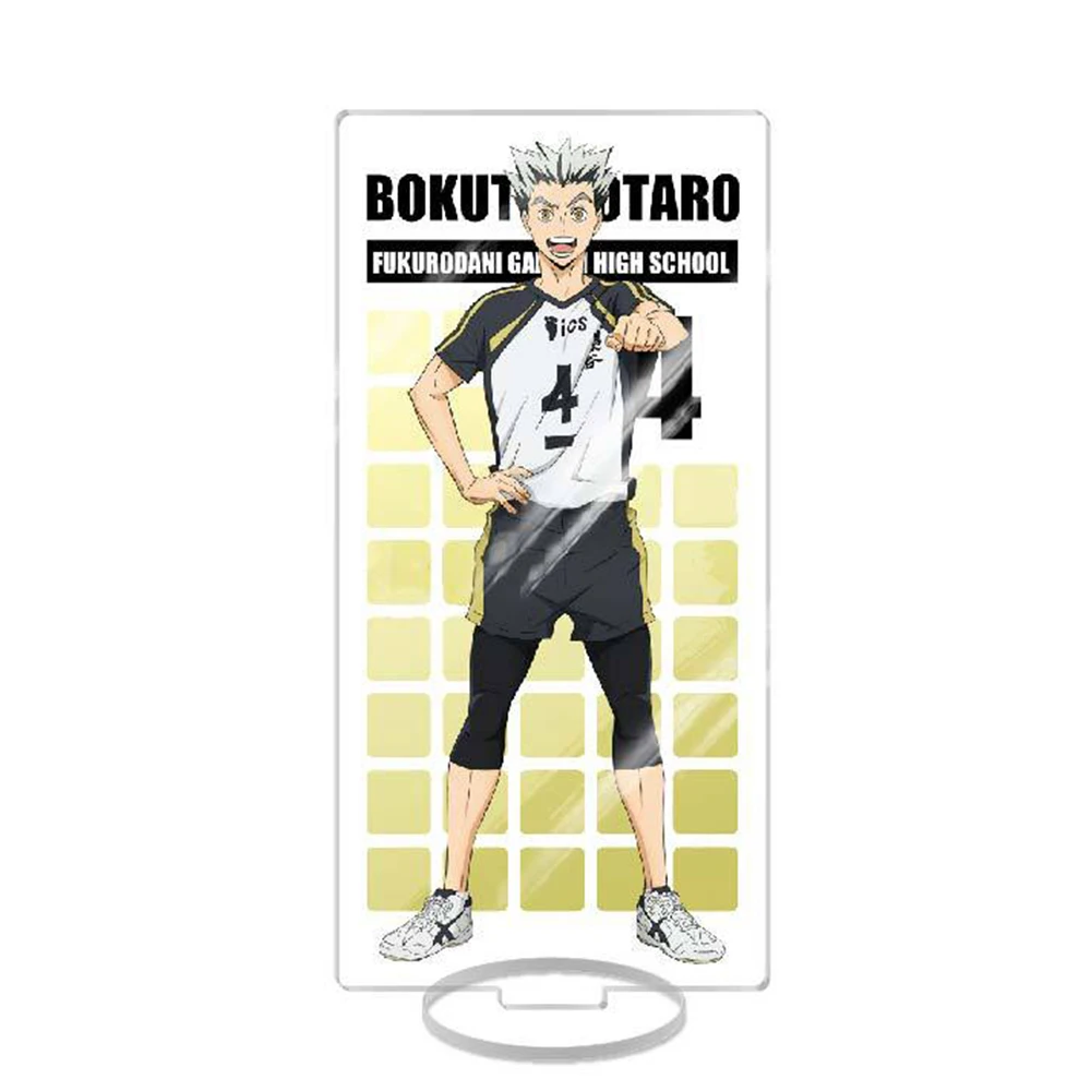 Pallavolo ragazzo Hinata Shoyo figura supporto acrilico modello Tobio Kageyama Anime Cosplay scrivania Display modello collezione puntelli regalo Fan