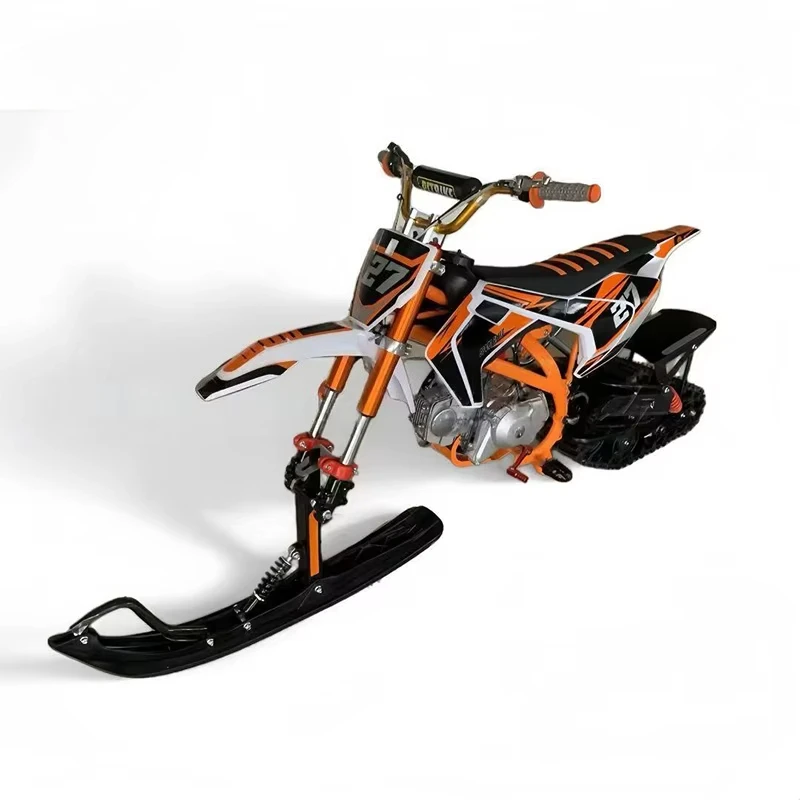 125cc Snowmobile Adults High Power Snow Mobile Sled Winter Outdoor Sports Motorized Snow Scooter Off-Road Snow Bike