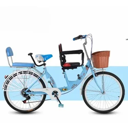 High quality 20 22 24 inch two seat parent child bike Tandem Bicycle for mothers