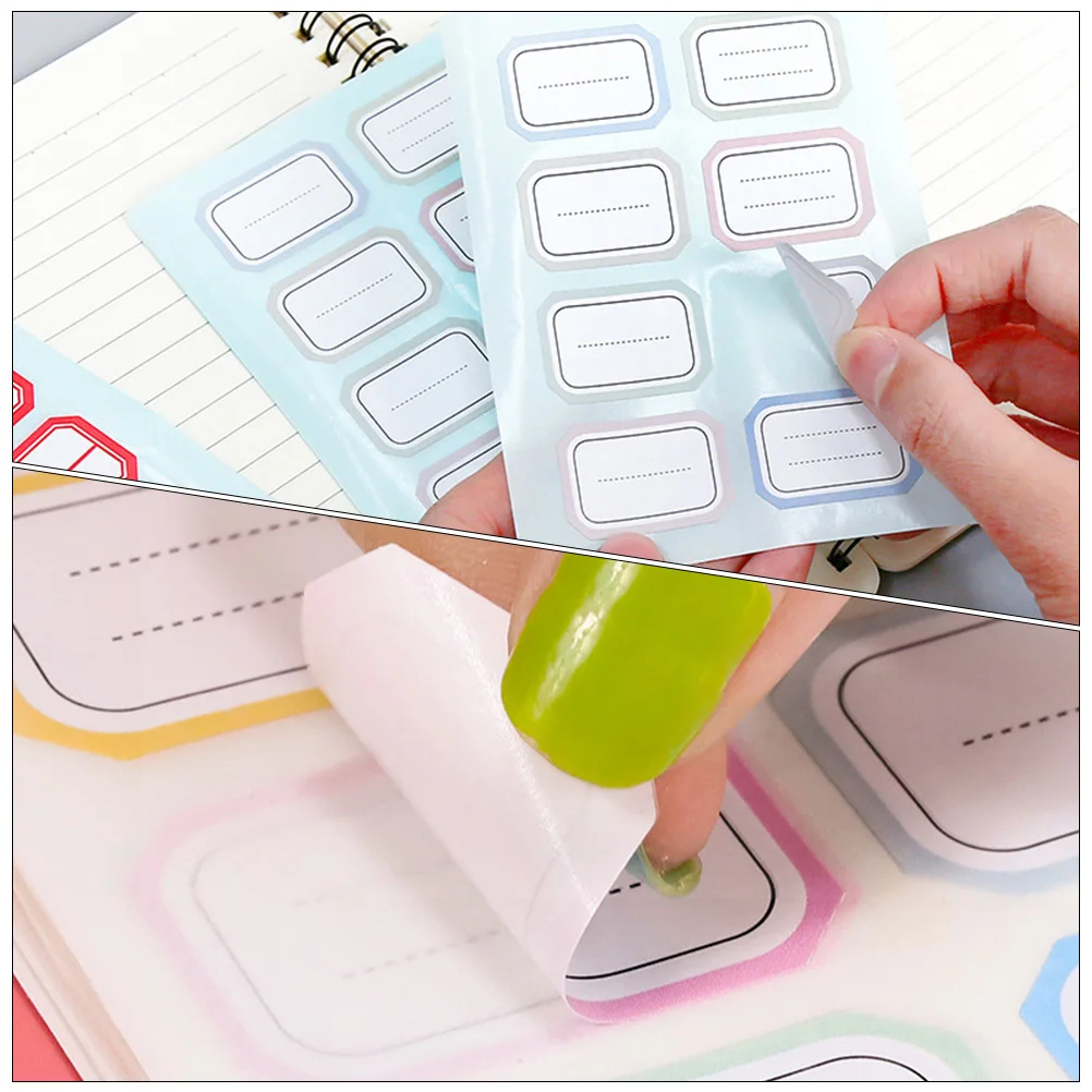 

36 Sheets Self-Adhesive Handwriting Label Stickers Portable Multi-Function Name Stickers Office Home Supply Storage