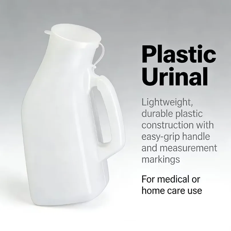 Portable Men Mobile 1200ml Toilet Car Travel Camp Urine Pee Handle Urinal Storage Urinary Bottle Disability Old Man Helper