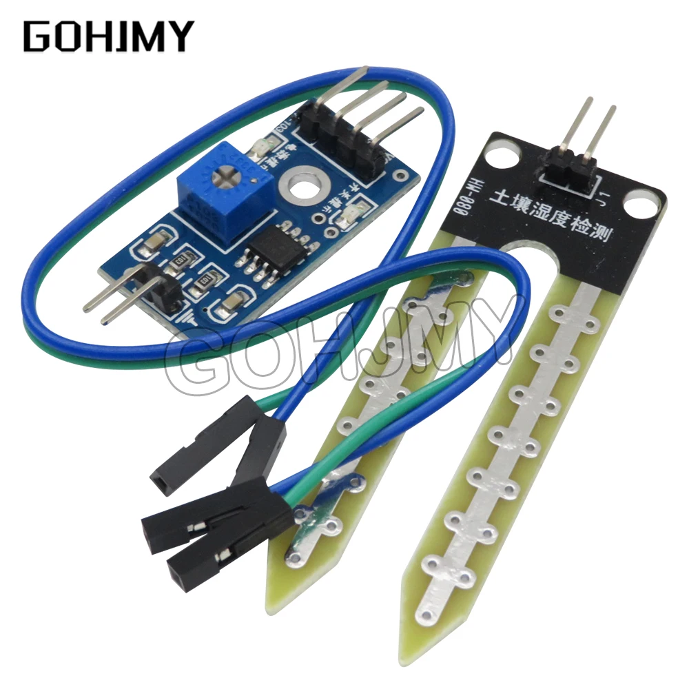 LM393 Soil Moisture gohjmy Hygrometer Detection Humidity Sensor Module Development Board DIY Robot Smart Car for arduino