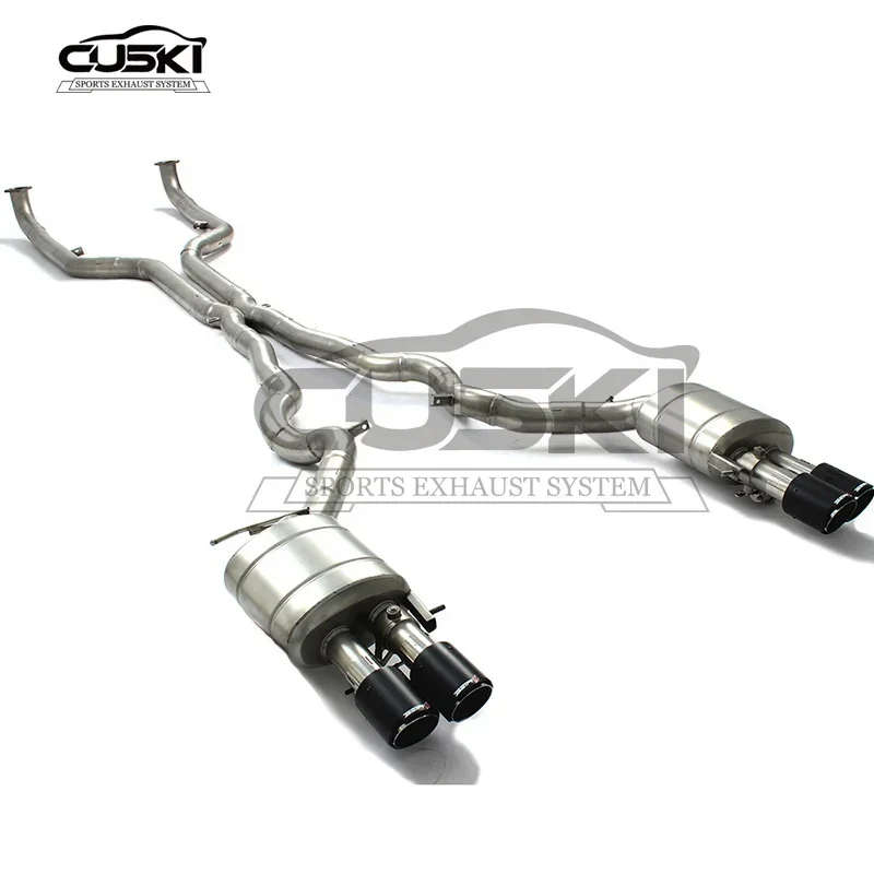 High Performance catted downpipe Valve exhaust muffler PipeFor  BMW M5 F10 4.4T quality Stainless Steel Exhaust auto parts