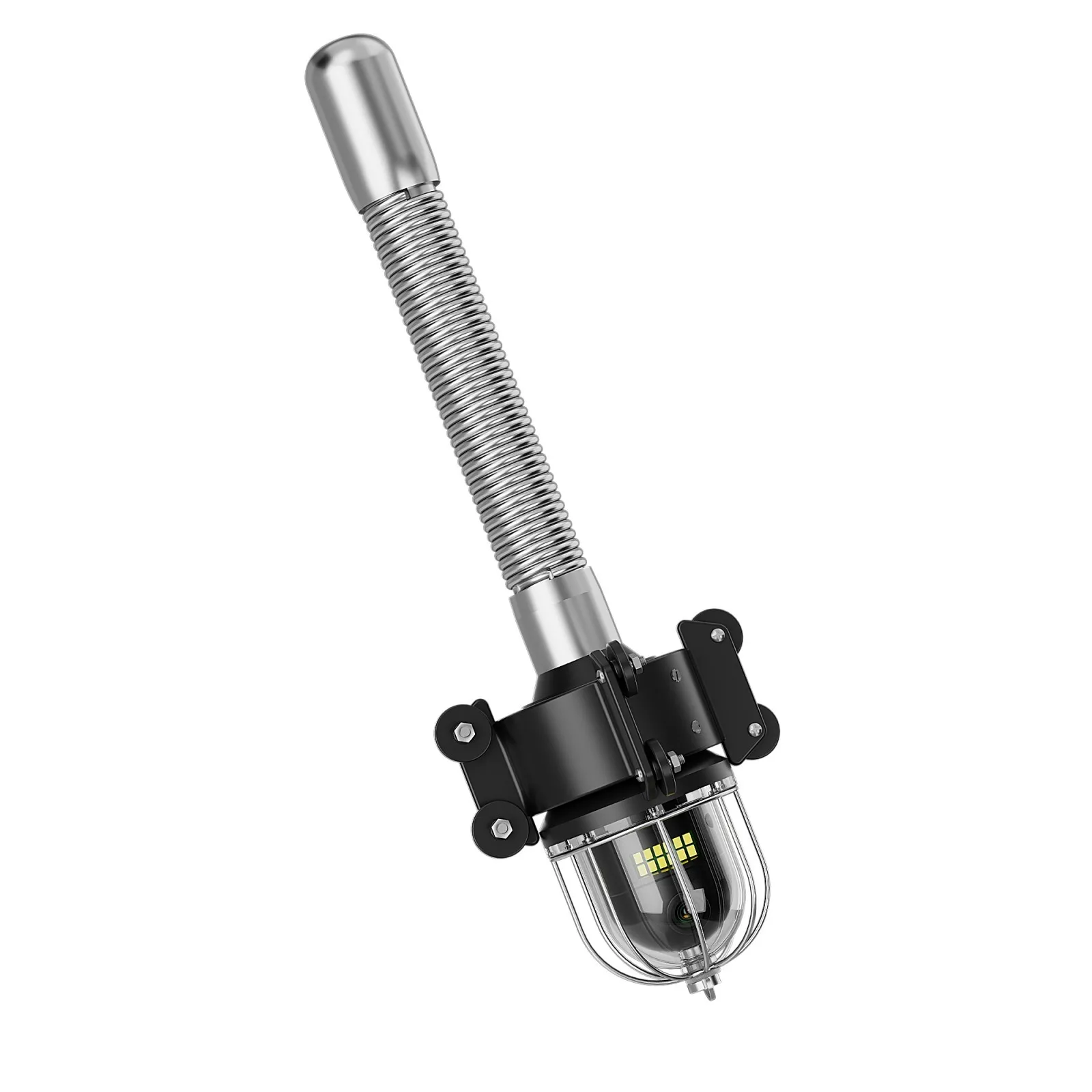 60 ملم 360 ° رأس كاميرا فحص المجاري الدوارة AHD 1080P مع 12 قطعة مصابيح LED مميزة، IP68 مقاومة للماء لأنبوب 150-600 مم #4