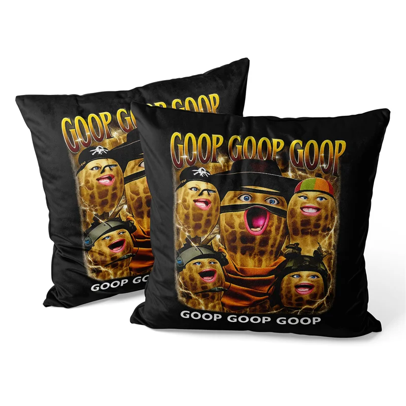 Gaslight Gatekeep Girlboss Burnt Peanut Pillow Cover Live By The Goop Die By The Goop Funny Meme Cowboy Design Cushion Case