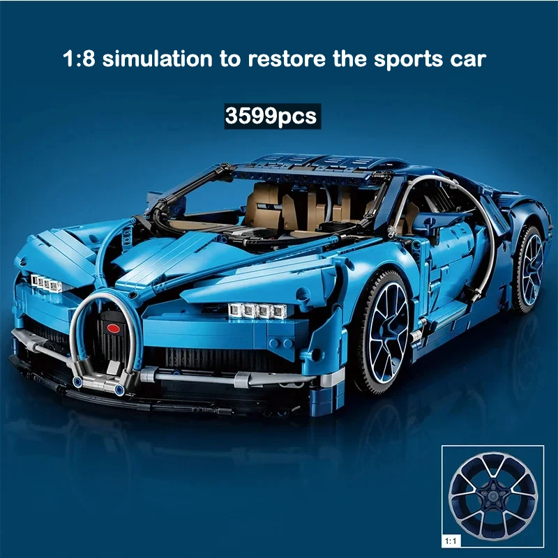 3599Pcs Bugattied Chirons Compatible 42083 Super Sports Racing Car Building Blocks Set Toys For Children Gift Bricks