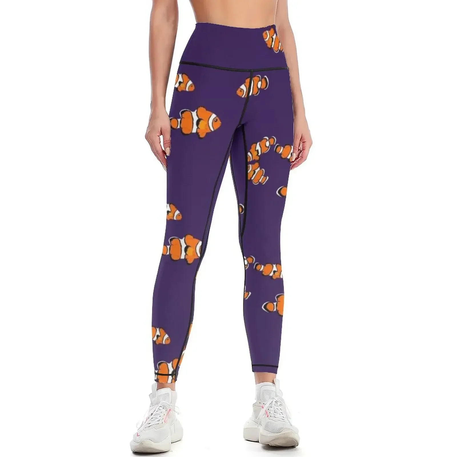 

Fish: Clown Fish Leggings sports for sports for push up sports tennis for sporty woman push up Womens Leggings