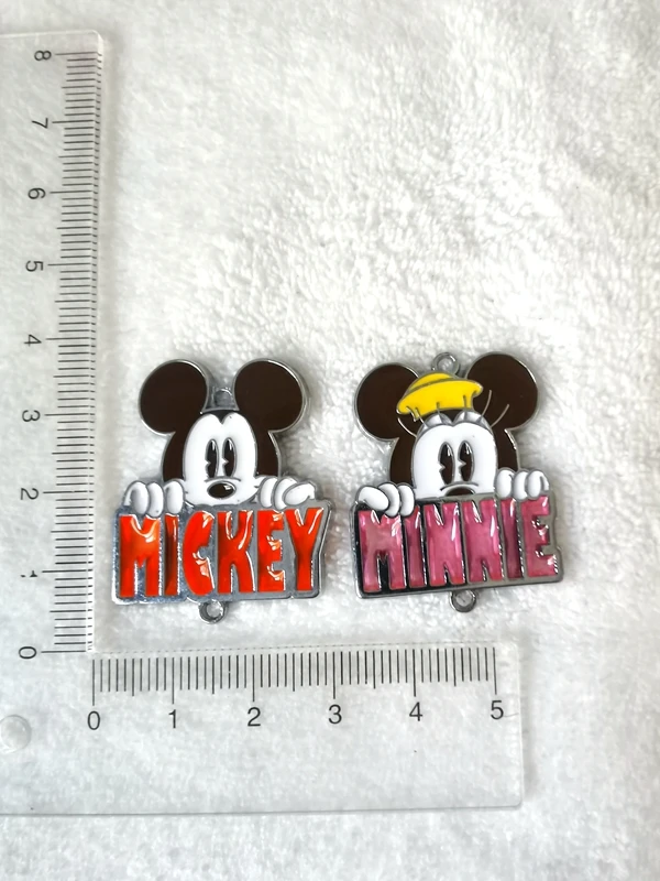 

10 Pieces Disney mickey minnie Jewelry Making Pendant DIY Earring Necklace Bracelet Accessories Alloy Diy Decoration Pendant