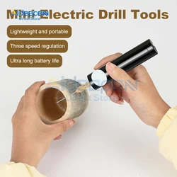 Handheld Mini Electric Drill DIY Electric USB Electric Drill Tools For Epoxy Resin Jewelry Making Wood Craft Engraving Pen Tool