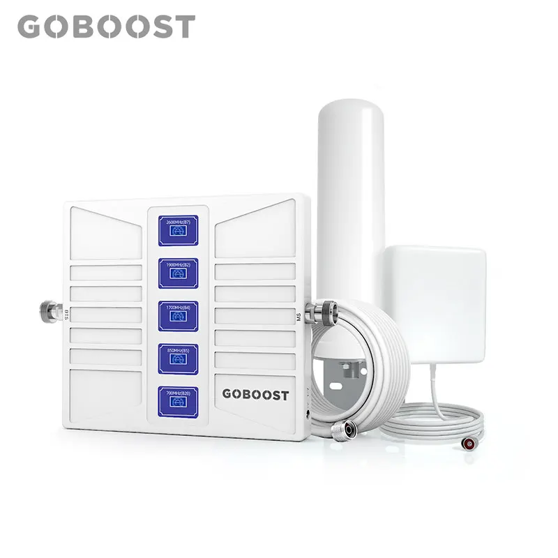 

Усилитель сигнала мобильной сети Goboost усилитель с АРУ 700 850 1700 1900 2600 MHz