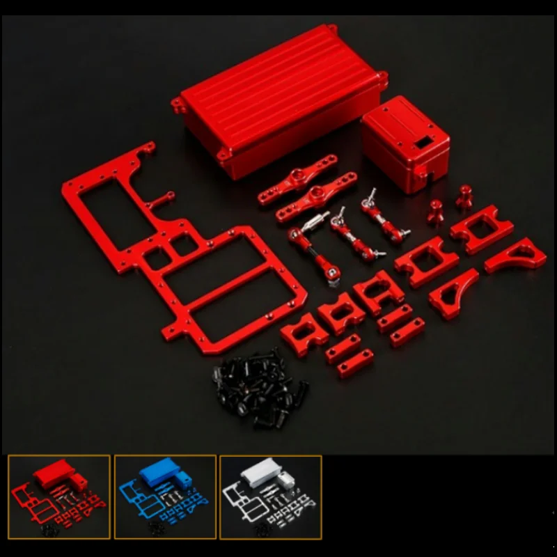 CNC Dual Servo Radio Receiver Battery Equipment Box Kit for 1/5 LOSI 5IVE-T Rovan LT