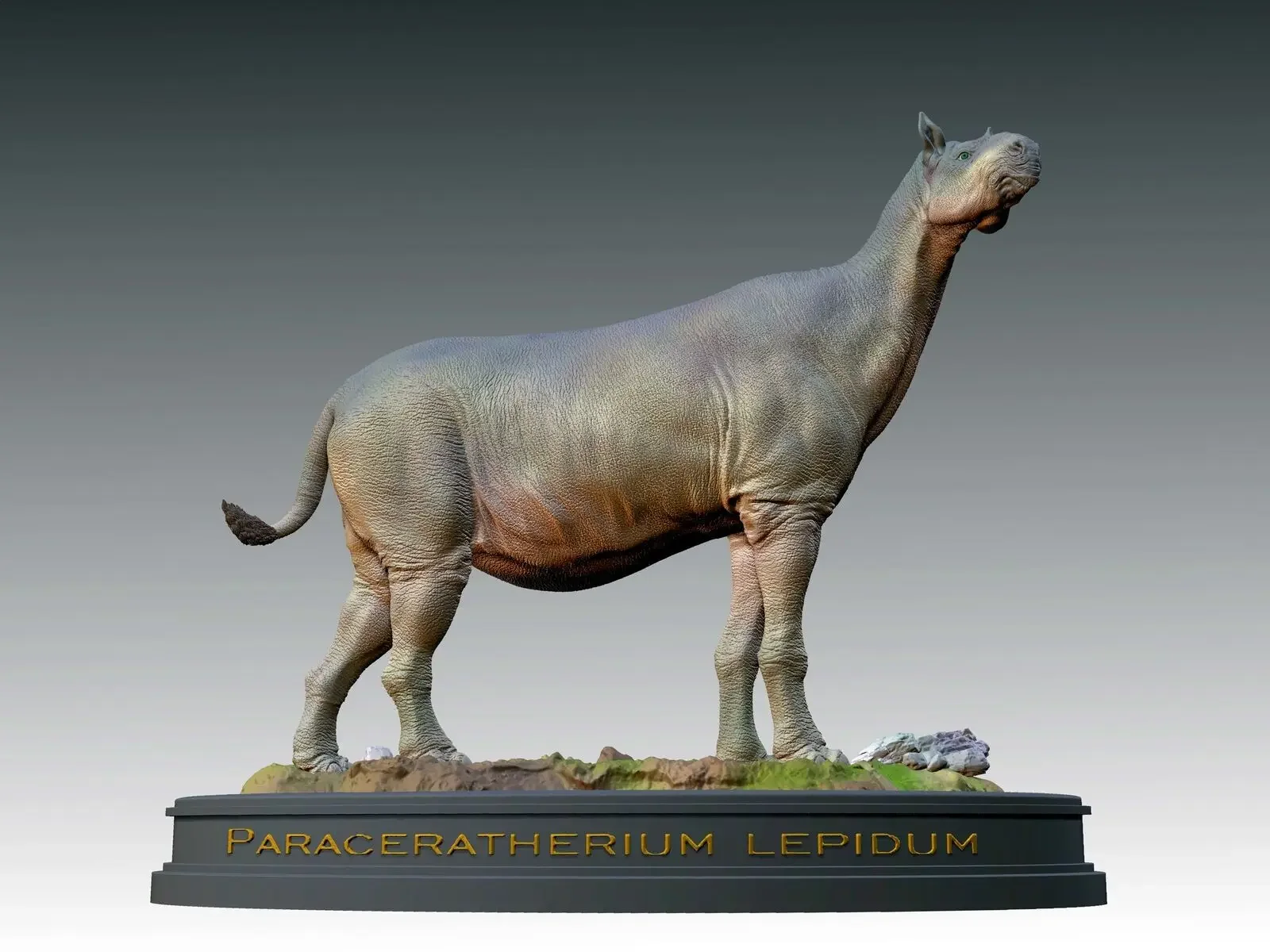 PASSION CHARGER 1/35 Paraceratherium lepidum Statue Animal Model Collector Desk Decoration Palaeotherium Birthday Gift Toy