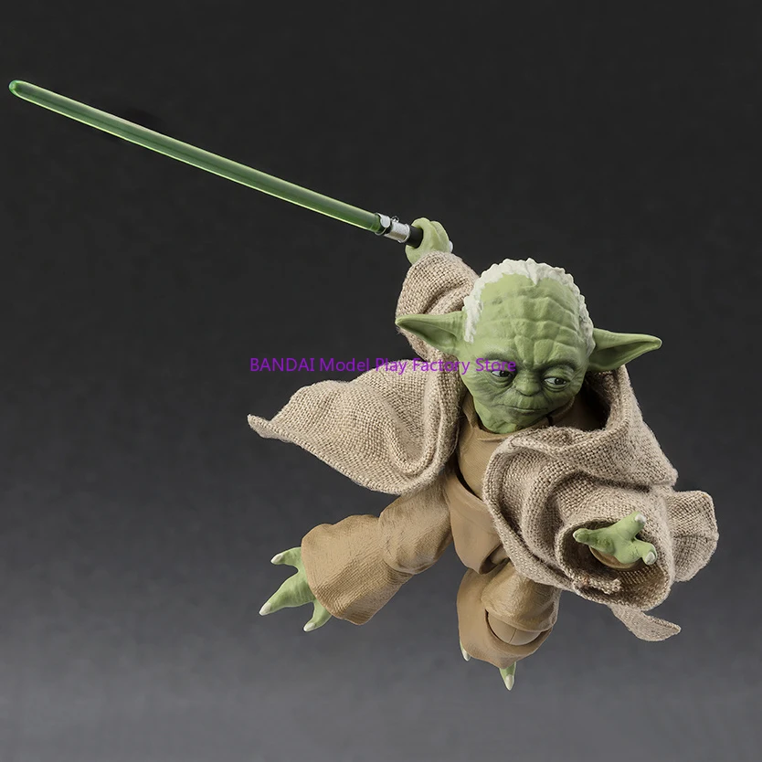 الأصلي بانداي S.H.Figuarts يودا الكلاسيكية Ver حرب النجوم أنيمي عمل الشكل البلاستيكية تحصيل نموذج الدمى حلية اللعب الهدايا #3