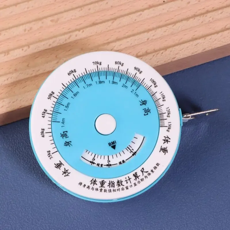 휴대용 원형 소프트 측정자 BMI 체형 측정 테이프 재봉자 허리 측정기 실용적인 액세서리