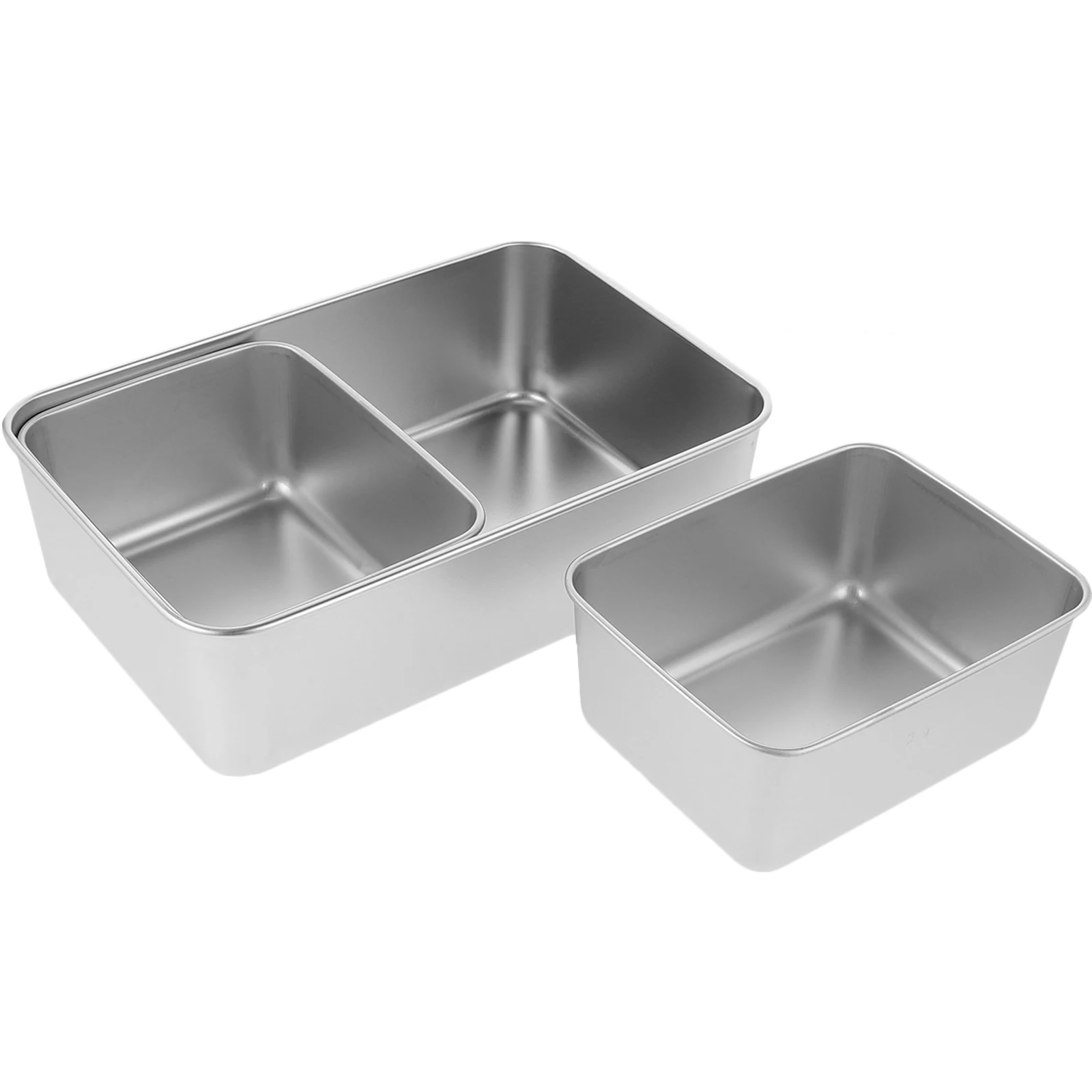 

Portable Stainless Steel Snack Box for Outdoor Picnic Camping Travel Compartment Container Fruit Plate Tray Storage Case