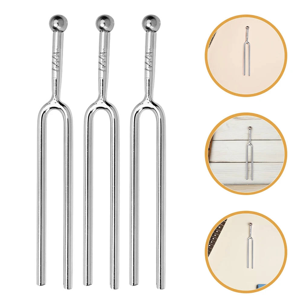 3 шт. стандартный камертон: тюнеры из нержавеющей стали 440 Гц для музыкальных инструментов, скрипка, гитара и фортепиано, легкий и легкий вес