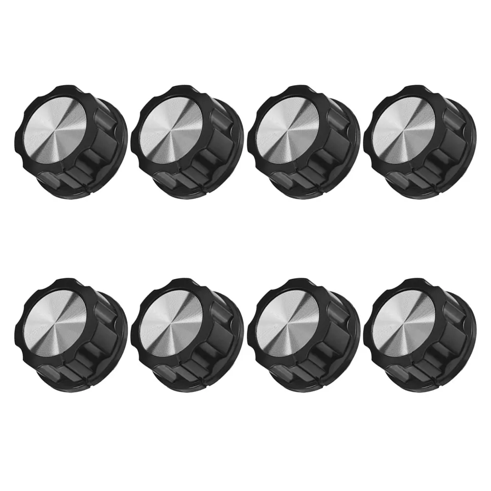 

8pcs Plastic Knobs for Gas Stove Electric Oven Replacement Black Burner Control Heat Resistant Smooth