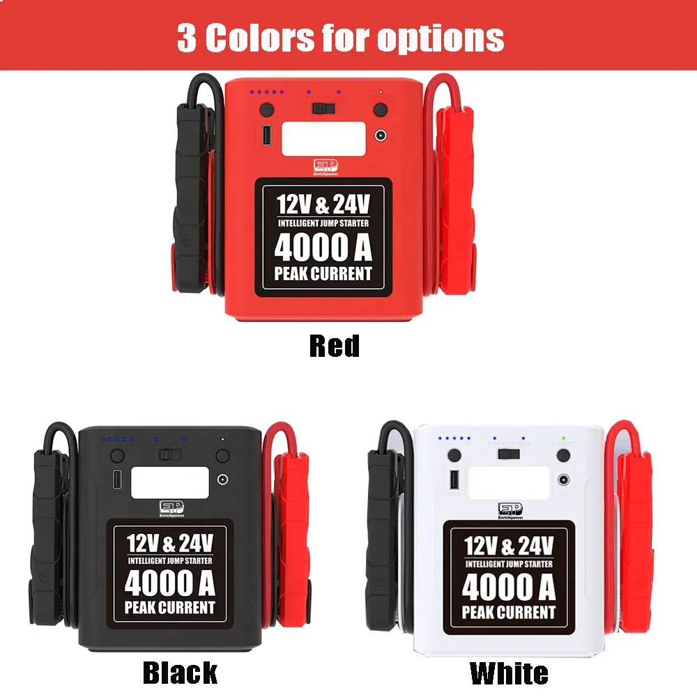 56000mAh  customize emergency car workshop lithium battery charger and jump starter 12v 24v