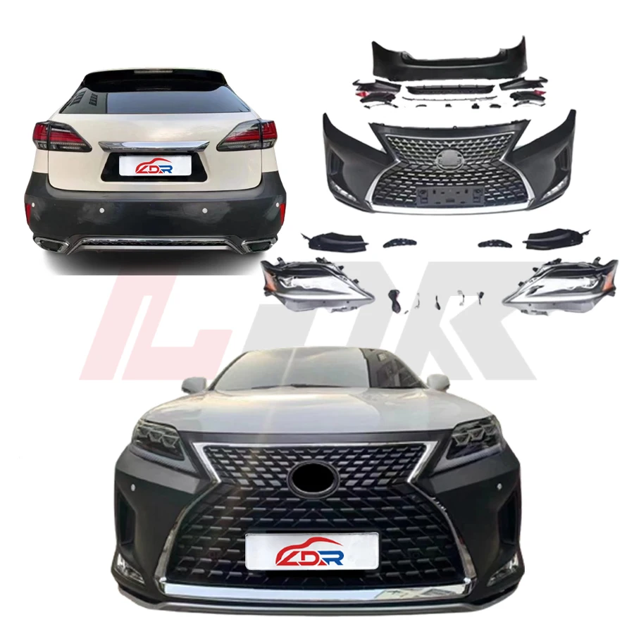 Car Accessories for RX 2009-2015 Upgrade to 2016-2020 Latest Style Car Body Kit Bumpers Grille LED Lights Auto Body System