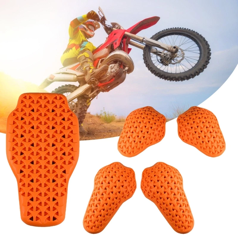 

Motorcycle Protective Gear Set Soft Armors for Jackets Elbow Knee Shoulder Pads Suitable For Elbow, Knee, Shoulder, Back D7YA