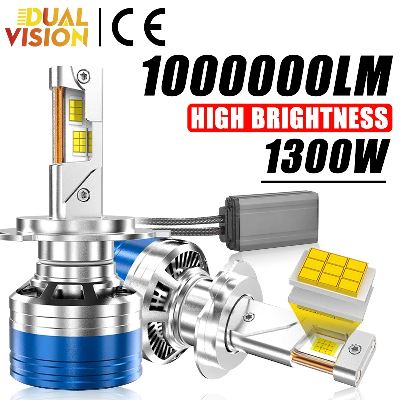 H7 LED Headlight 1000000LM High Power Canbus CSP H4 H1 H11 H9 H8 9005 HB3 9006 HB4 9012 Car Bulbs 6000K Turbo Lamp Fog Light 12V