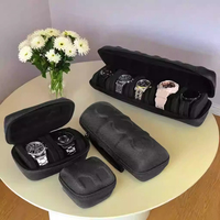 Travel Watch Box Organizer Portable Waterproof Watch Storage Box EVA Travel Watch Carrying Case Smart Watches Men & Women Gift