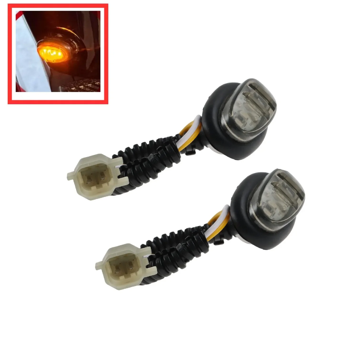 

1 пара 2-в-1 сигнальных фонарей на крыло для Ford F150 2017 2018 2019