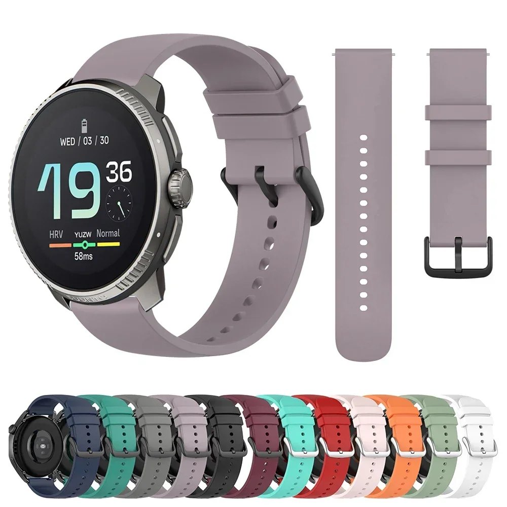 Weiches Silikon Smartwatch Band für Suunto Vertical/Race/Suunto 9 Peak Pro/5 Peak Uhren armbänder für Coros Pace 3 20mm 22mm Armband