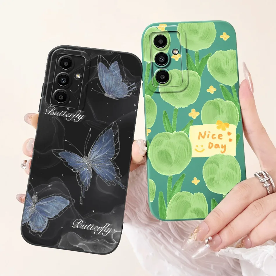 For Samsung Galaxy M13 F13 Elegant Printing Soft Silicone Case For Samsung M13 F13 4G Camera Protective Shockproof Phone Cases