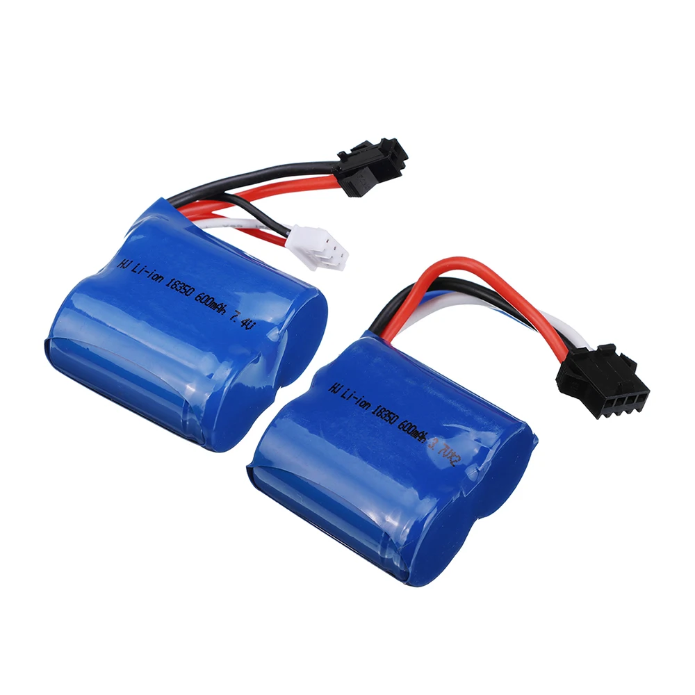 Rechargeable 18350 600mAh 7.4v Li-ion Battery + USB Chager For UDI UDI001 UDI011 / H100 H102 S1 S2 S3 S4 S5 RC Racing Boat Car