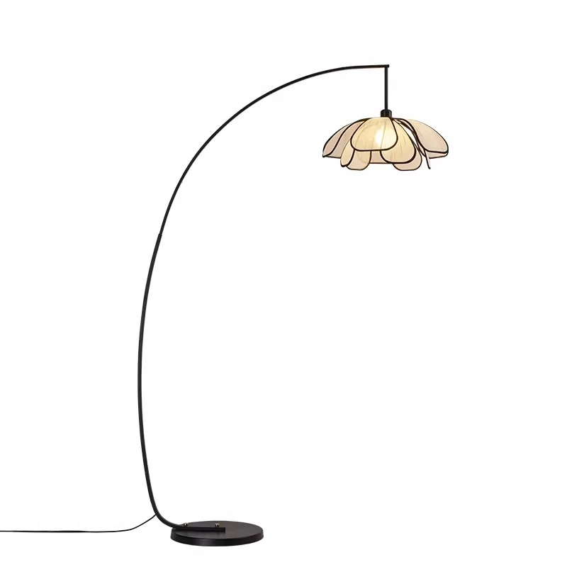 

Medieval style fishing lamp living room sofa floor lamp corner decoration design sense Nordic light luxury art lamp