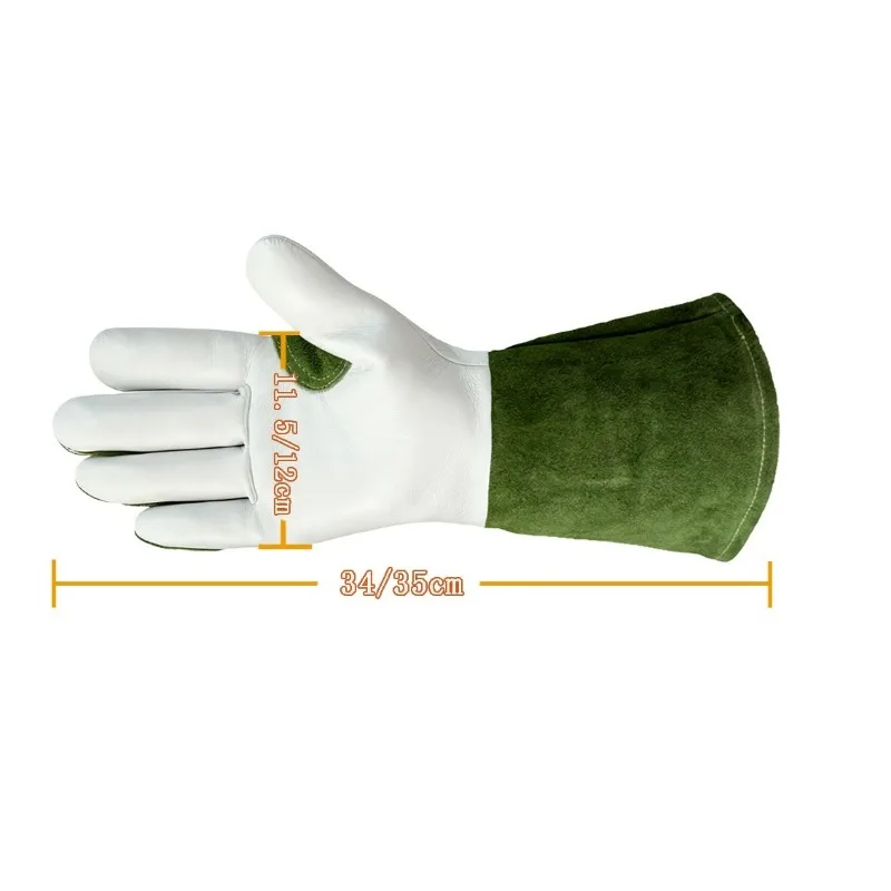 Cowhide Labor Insurance Gloves Wear-resistant Gardening Stab-proof and Tie-proof Gloves Handling Welding Work Protective Gloves