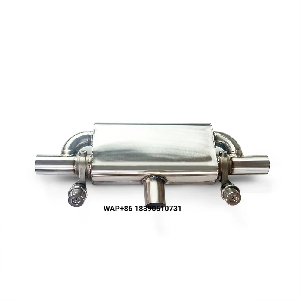 Customized Universal Automotive Racing Exhaust Muffler with High Flow Valve for Noise Control Performance Tuning