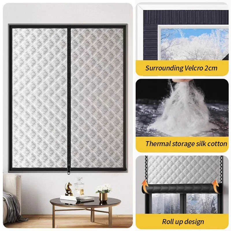 Zipper,Winter warm curtains,insulated windproof sealed windows,cold proof and insulated,screen windows,Shading,sound insulation