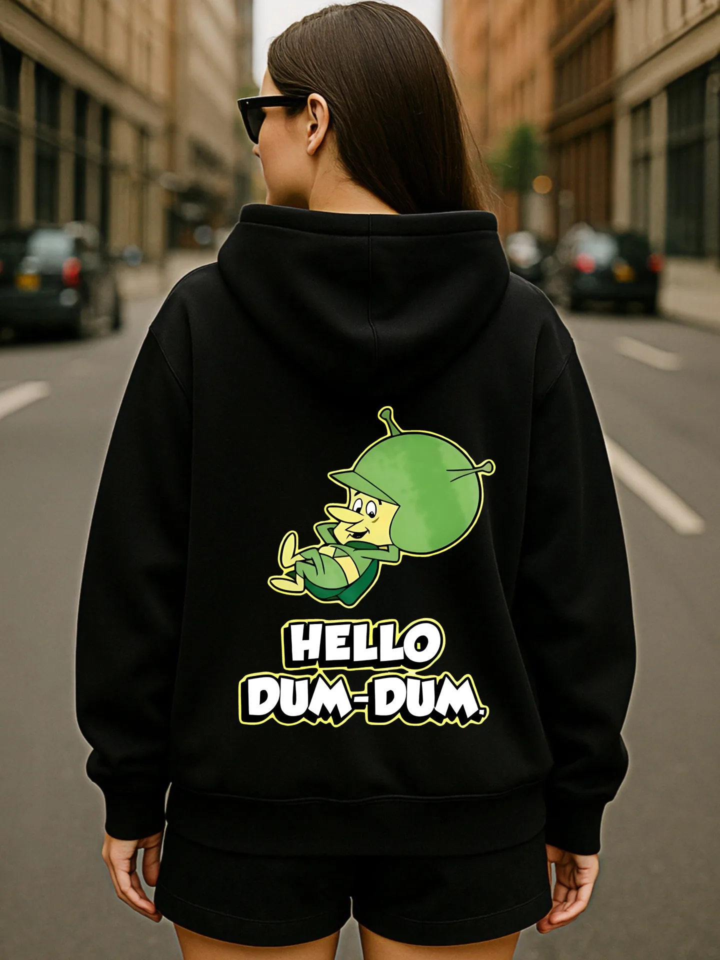 Grafische hoodie dames, esthetisch ontwerp, cartoonprint, casual dagelijks gebruik, zachte stof, voor tieners