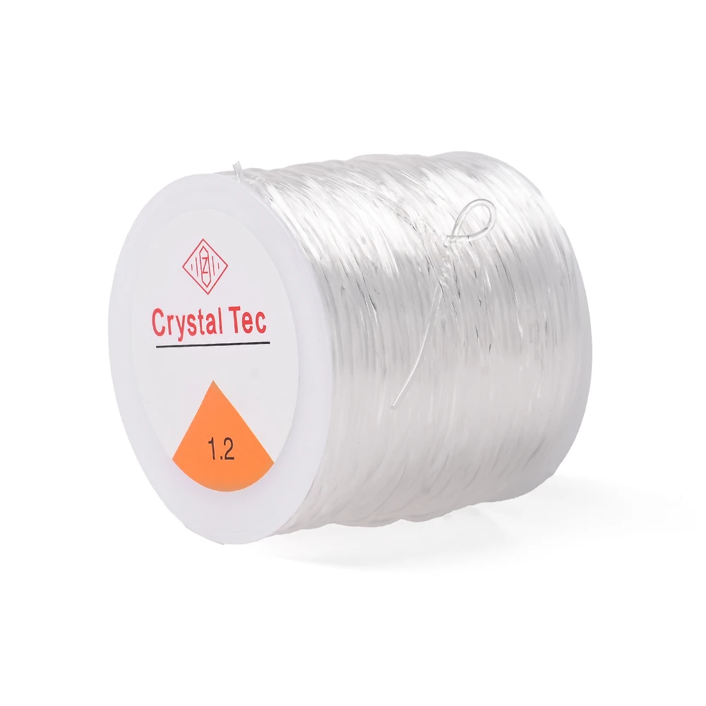 IYOE 0.5-1.5 مللي متر حبل مرن سلسلة شفافة مطاطا الموضوع لصنع المجوهرات سوار ذاتي الصنع قلادة مطرز اكسسوارات