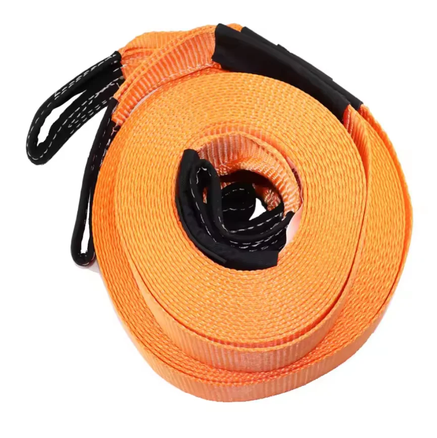 003 IROPES Polyethylene Stretch Car Towing Rope 3 Inch 10Ft 20Ft 30Ft 30000 Lbs Recovery Tow Recovery Strap With Shackle