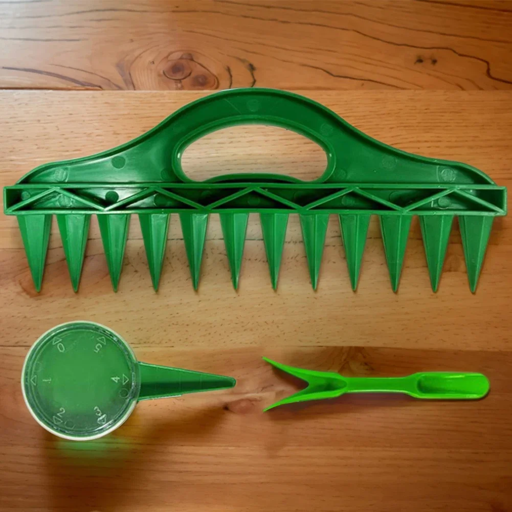 Seed-in Soil Sowing Seed Dispenser Manual Sower Seed Spreader Handheld Seed Planter Tool Different Settings Hand Seeder Transpl