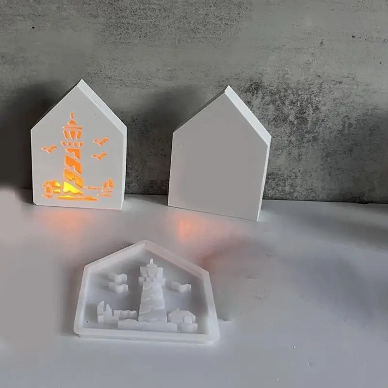 Silicone Light House Craft Mold For Making Beautiful Home Accessories