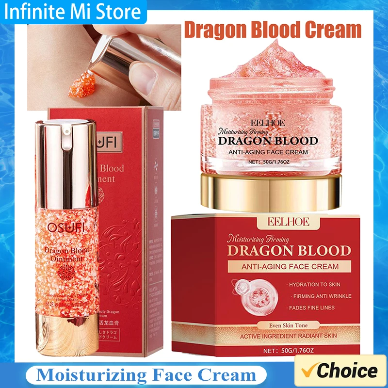 كريم دم التنين تجديد الوجه ترطيب حمض الهيالورونيك إصلاح كريم السلس المغذي الجمال صحي العناية بالبشرة