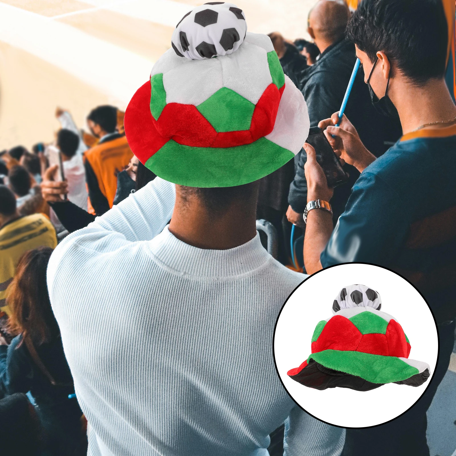 

2024 European Football Match Exclusive Soccer Game Hat Party Nightclub Wear Comfortable Breathable Soft Sports Cap Head Decor