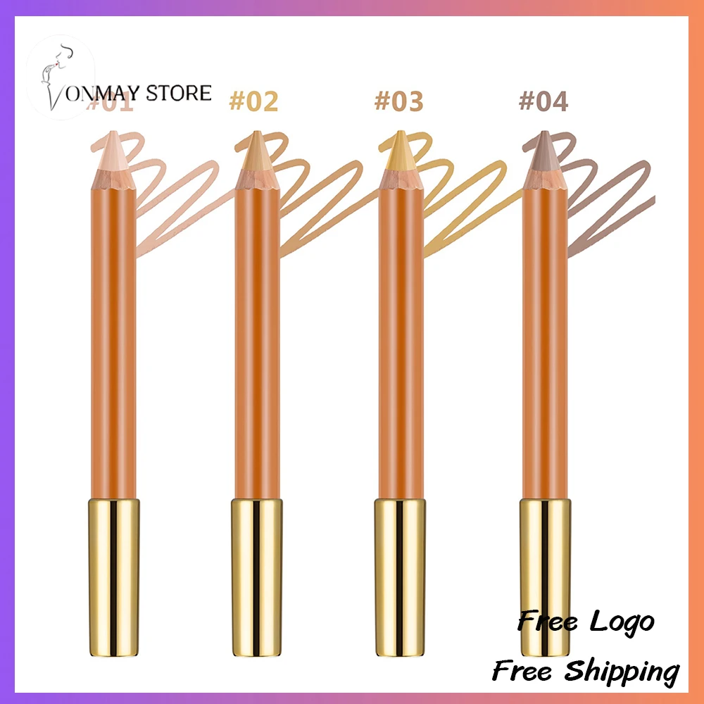 4-color Private Label Highlighter Contour Pen Custom Logo Double-ended Contouring Face Highlighting Matte Brightening Makeup